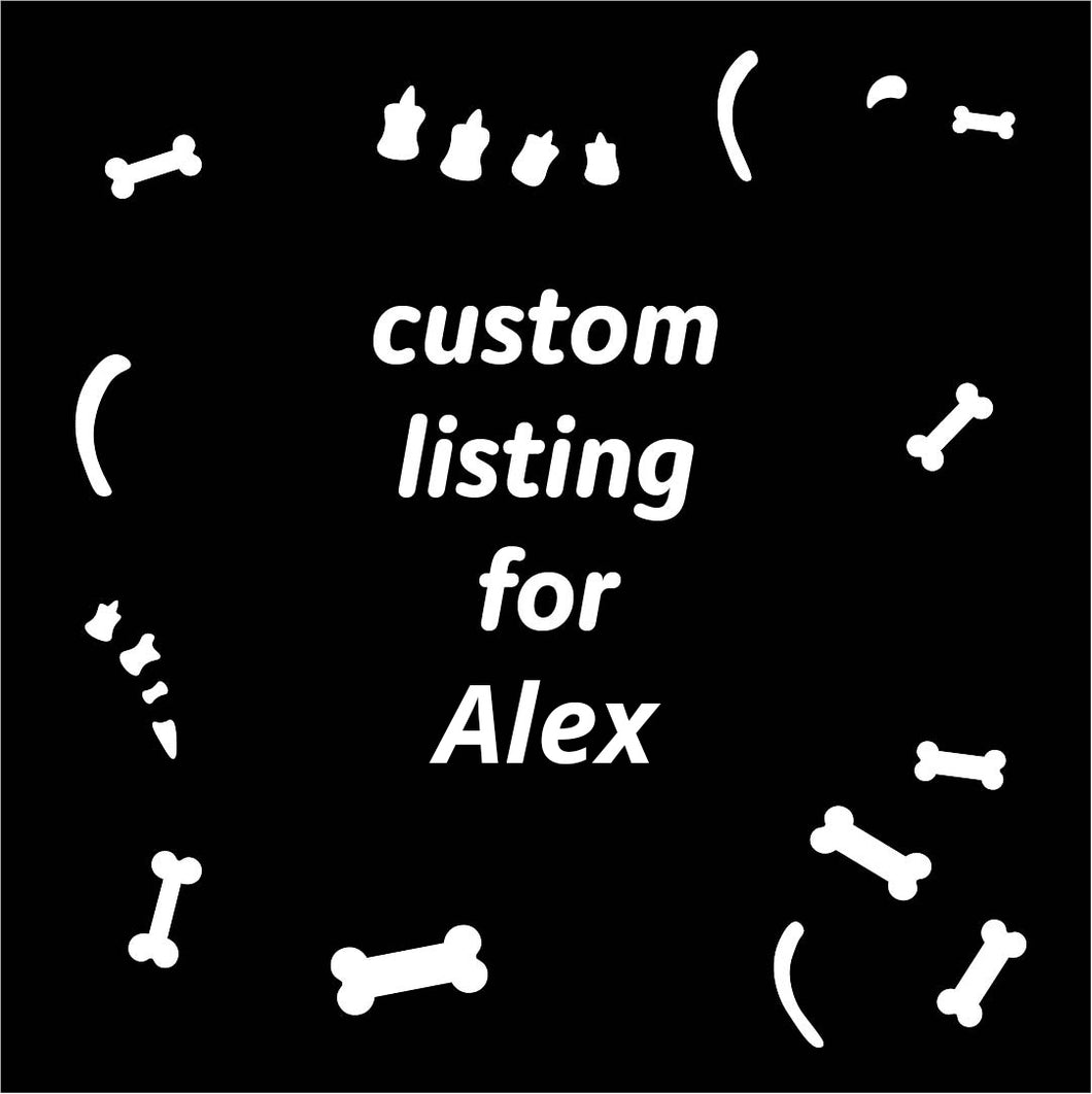 Custom Listing for Alex